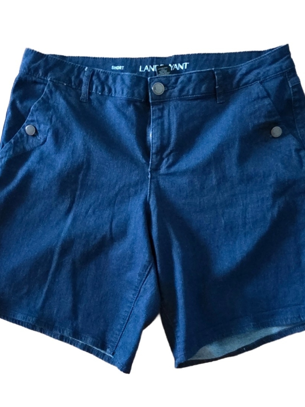 Lane Bryant Navy Blue Denim Shorts